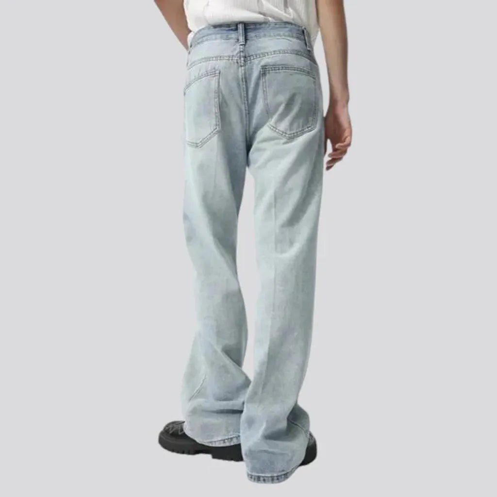 Light wash vintage men's jeans