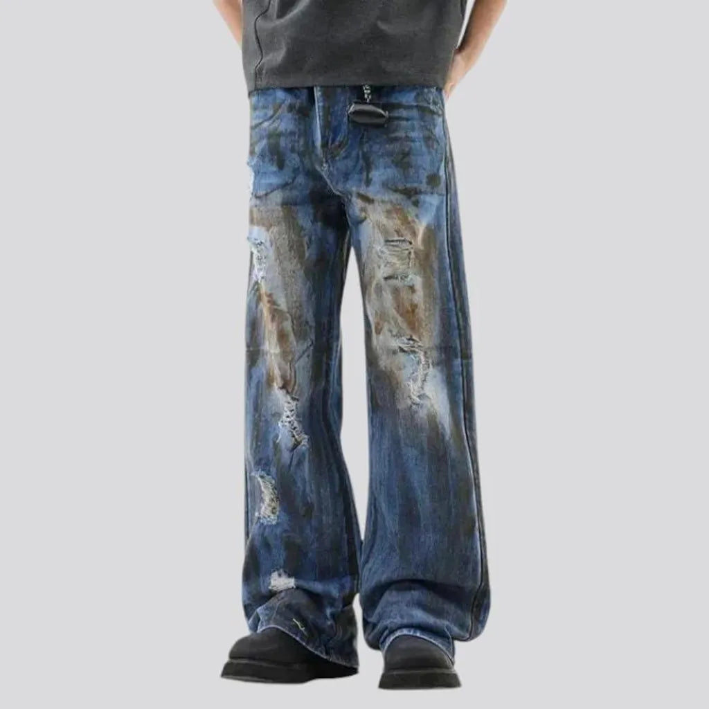 Vintage mid rise street style men's jeans