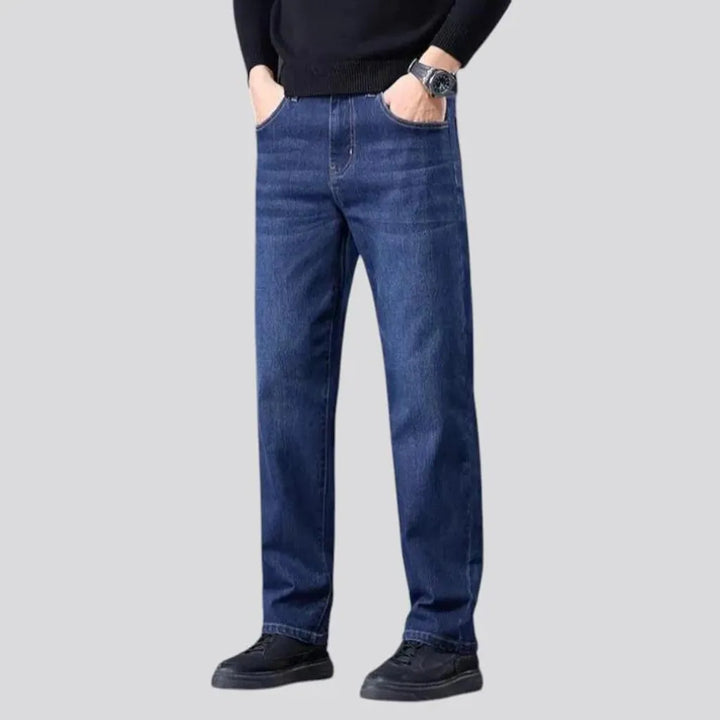 High rise stretchable men's jeans