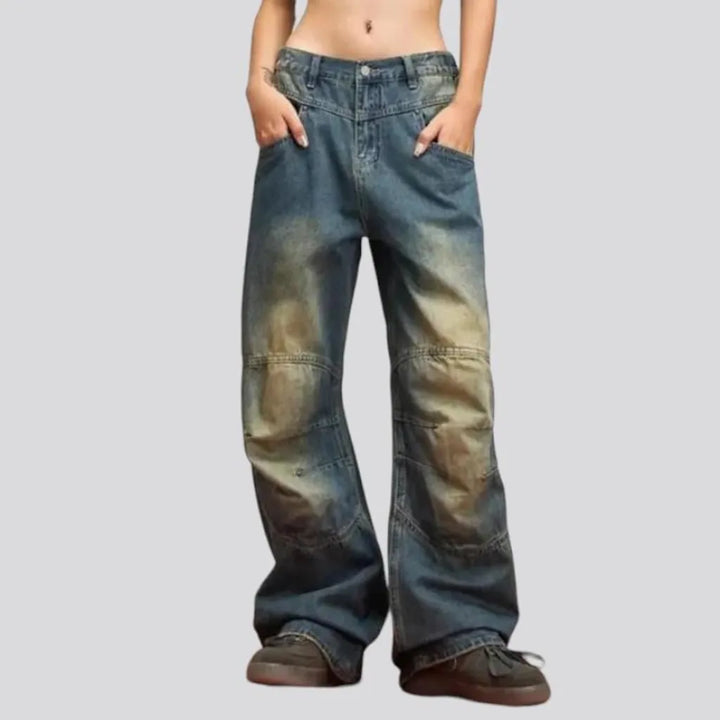 Floor-length low-waist jeans | Jeans4you.shop