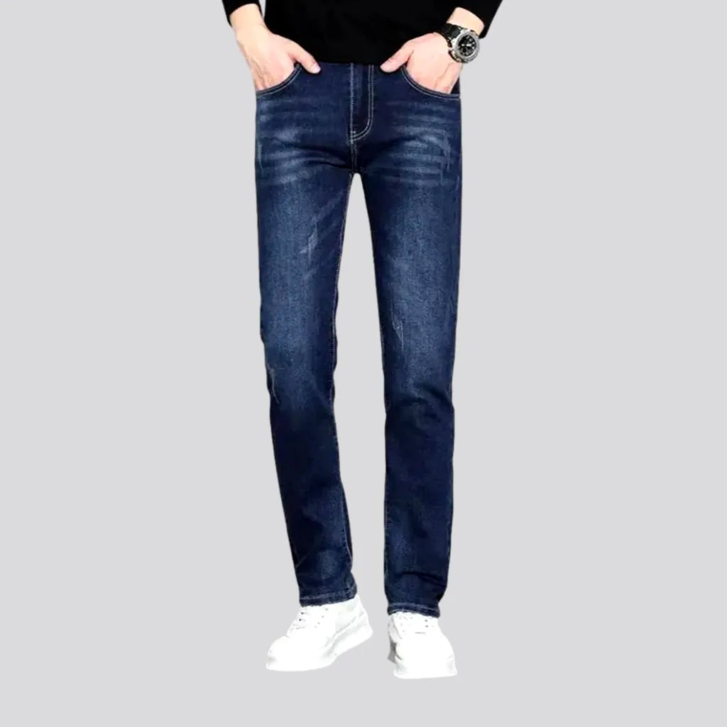 Dark Slim-fitting Casual Men's Jeans | Jeans4you.shop