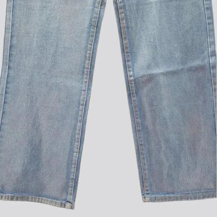 Silver-coated women's jeans