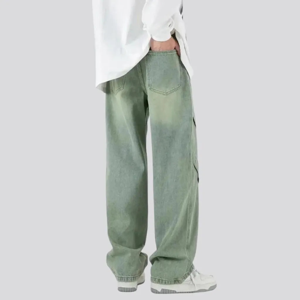 Baggy ground jeans
 for men