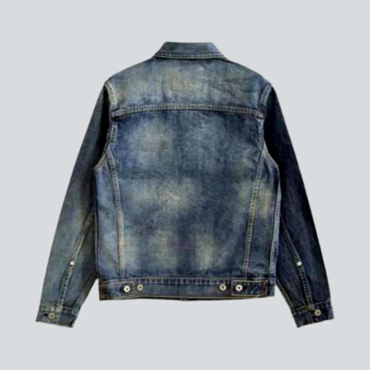 14oz self-edge men's jean jacket