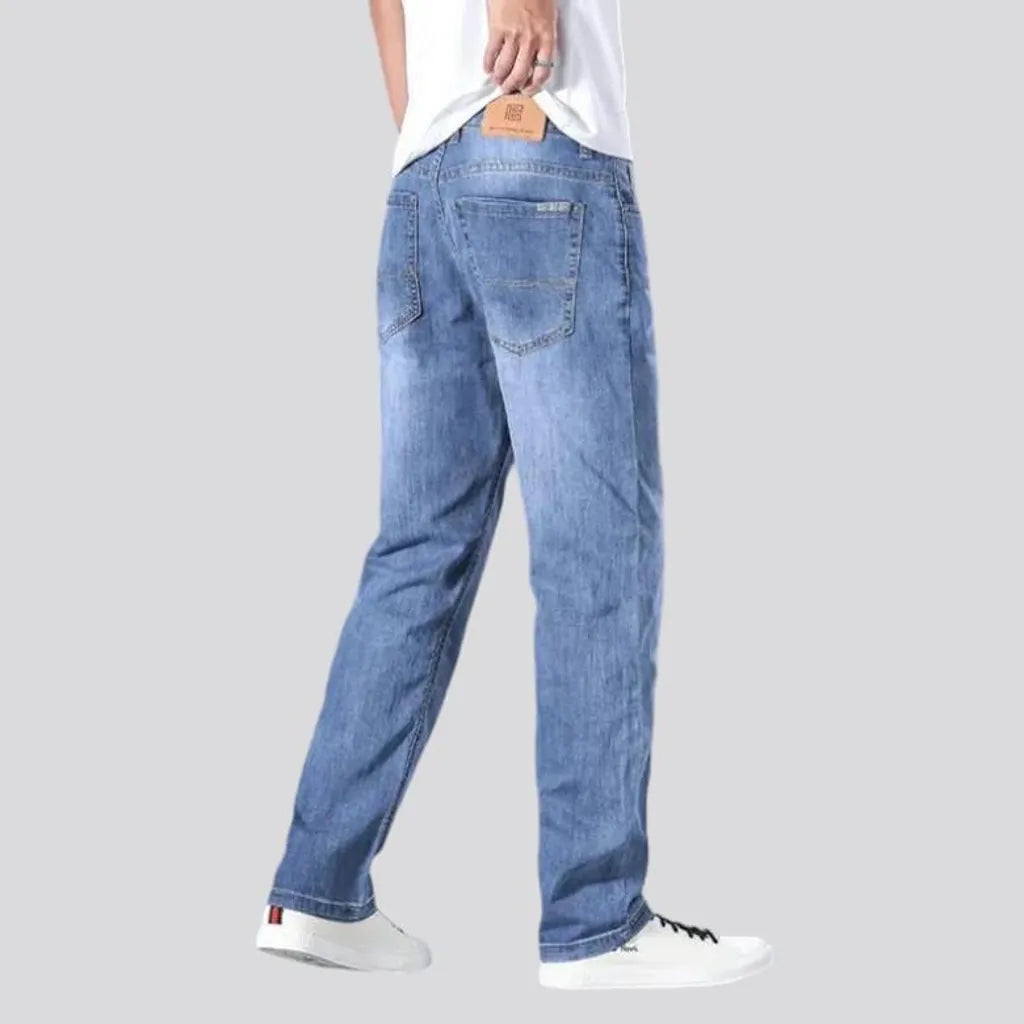 Sanded thin jeans
 for men