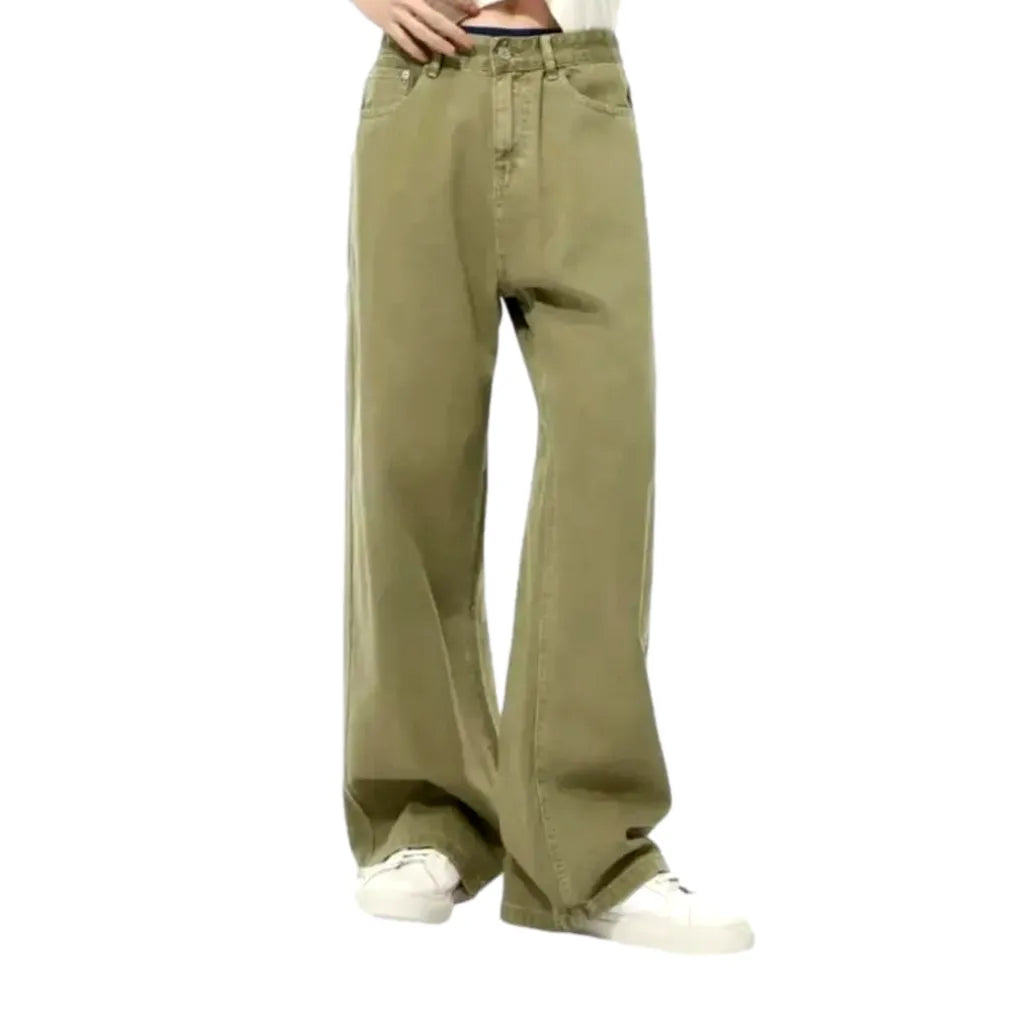 Fashionable Colored Jeans for Men - Sand