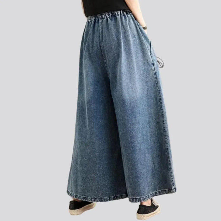 Street culottes women's jean pants