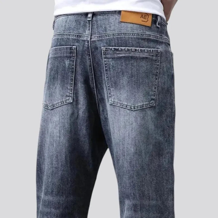 Mid-rise fashion jeans for men