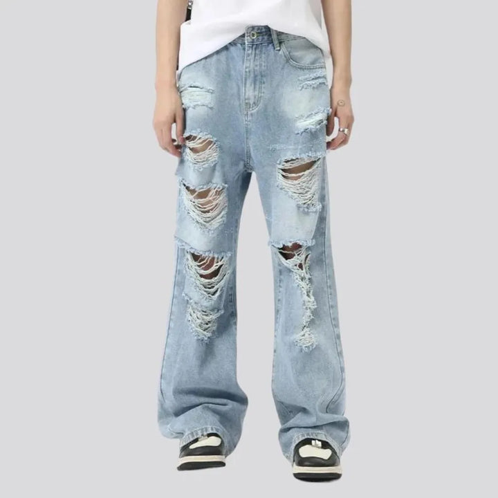 Grunge men's jeans