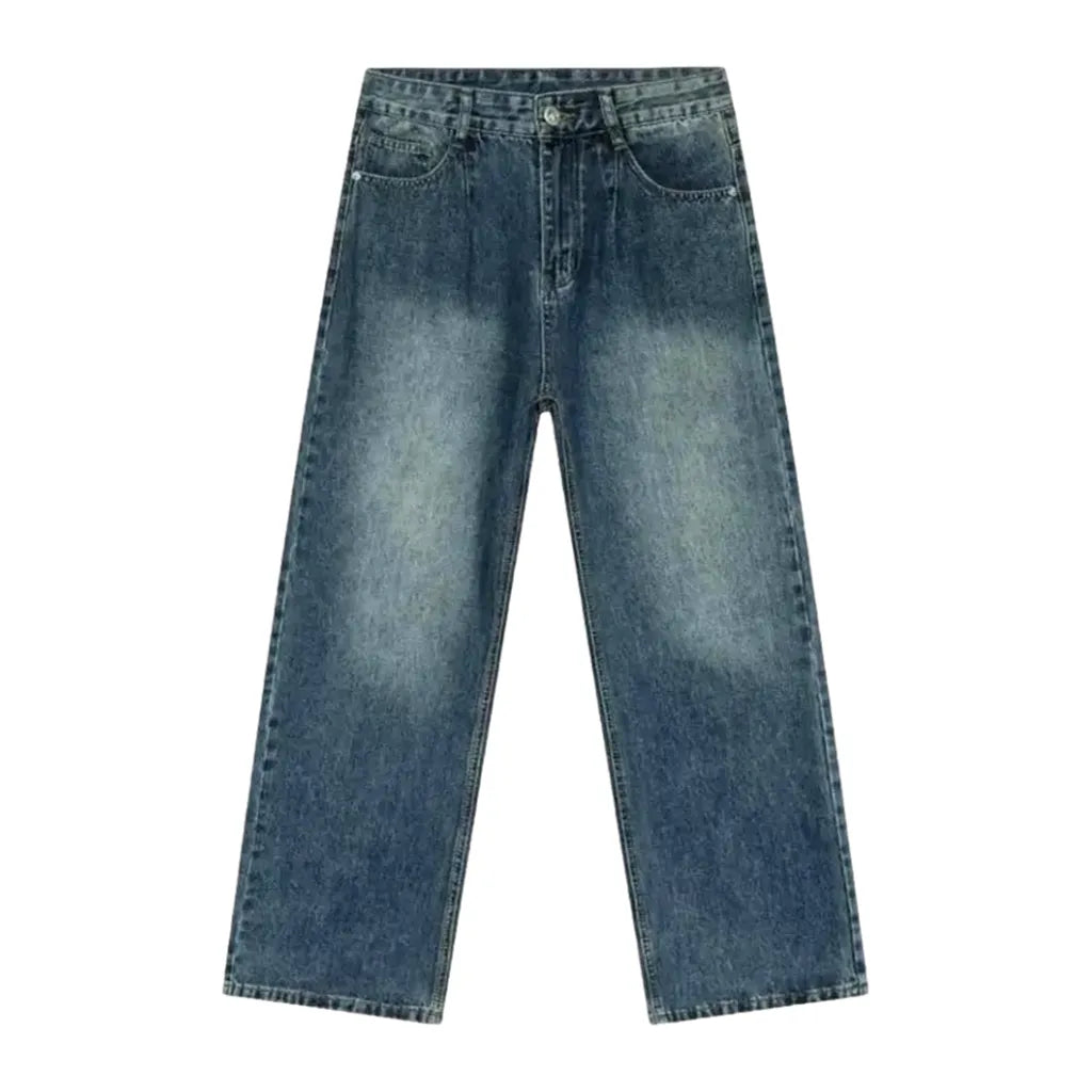 Classic Mid-rise Men's Jeans - Blue