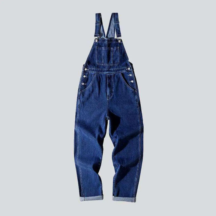 Men's baggy denim jumpsuit