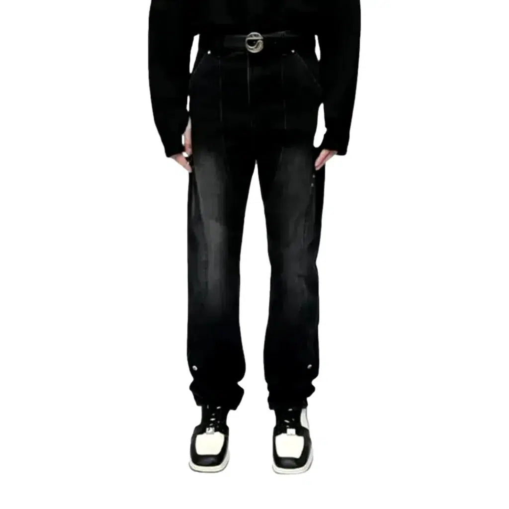 Embellished floor-length jeans
 for men