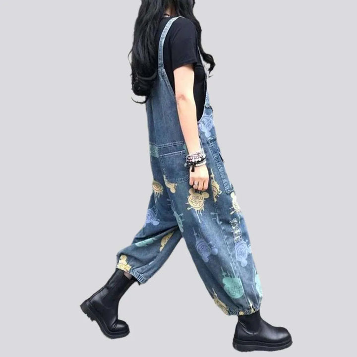 Vintage denim dungaree for ladies