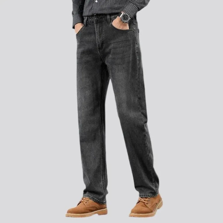 High rise men's jeans