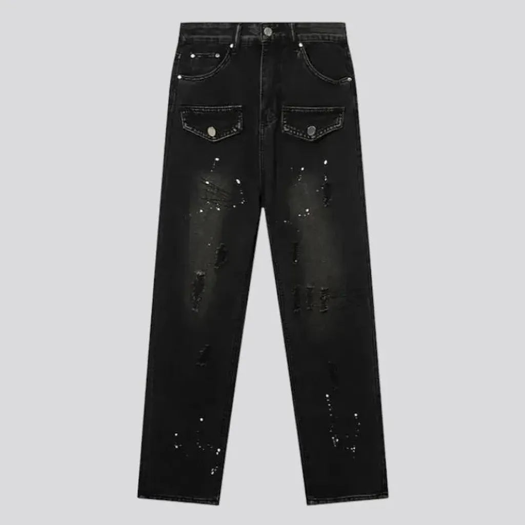Street painted jeans
 for women