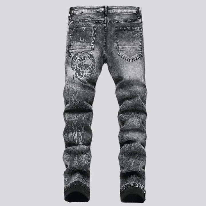 Ripped painted jeans
 for men