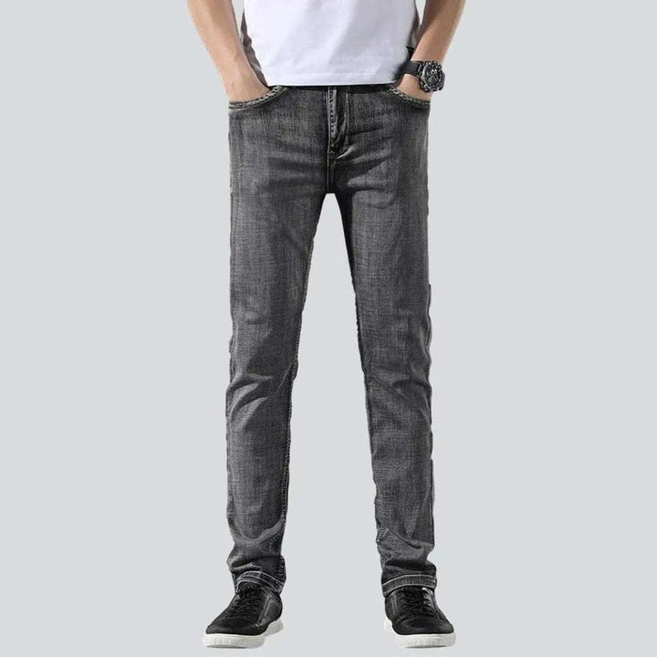 Slim-fit casual men's jeans