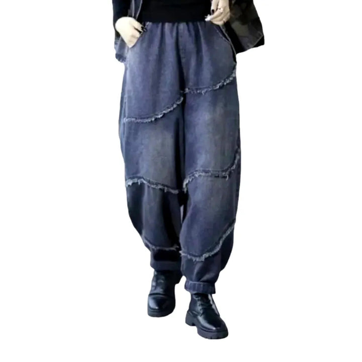 Fashion baggy women's jean pants