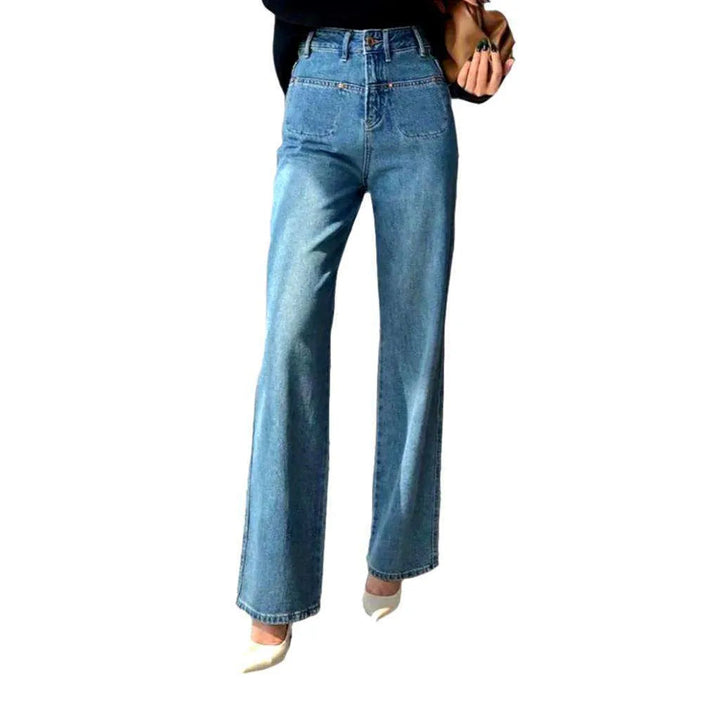 Fashion classic straight women's jeans