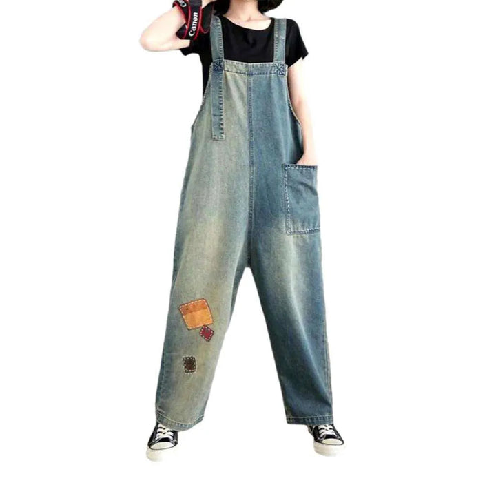 Fashion Denim Dungaree for Women - Blue