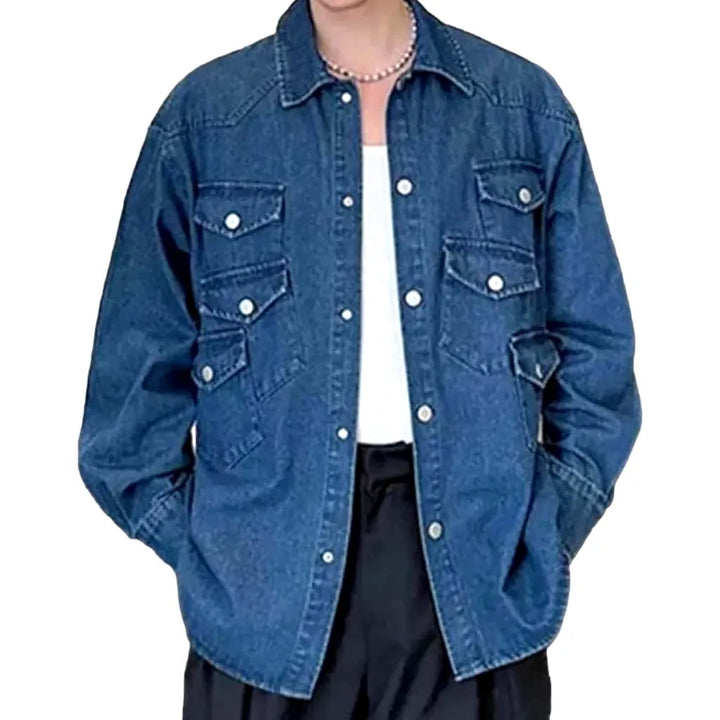 Fashion men's denim shirt