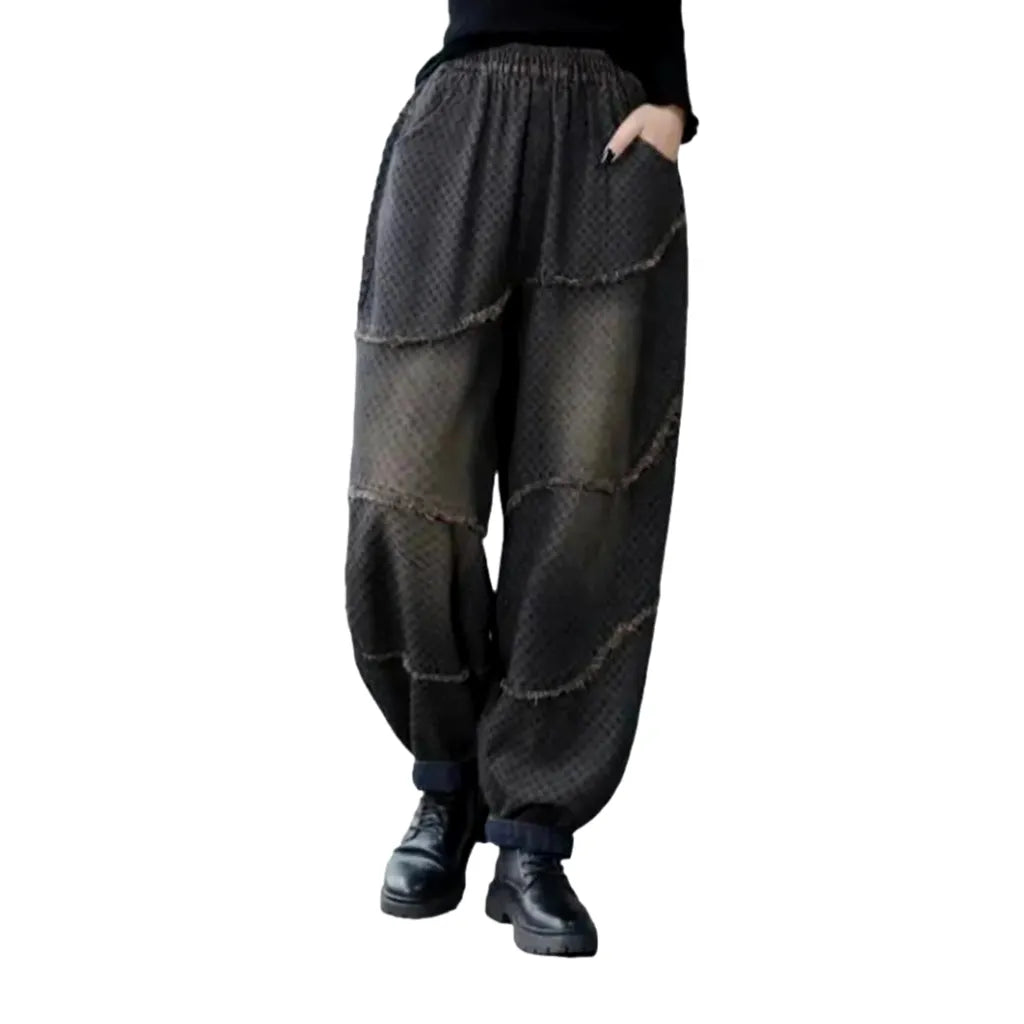 Fashion vintage denim pants
 for ladies