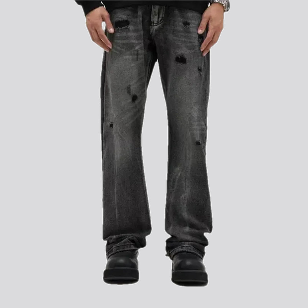 Fashionable Grunge Wide Fit Jeans for Men | Jeans4you.shop