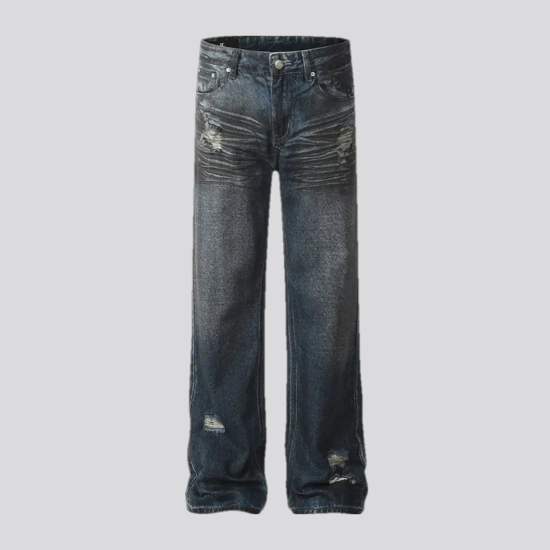 Fashionable Mid Rise Baggy Jeans for Men | Jeans4you.shop