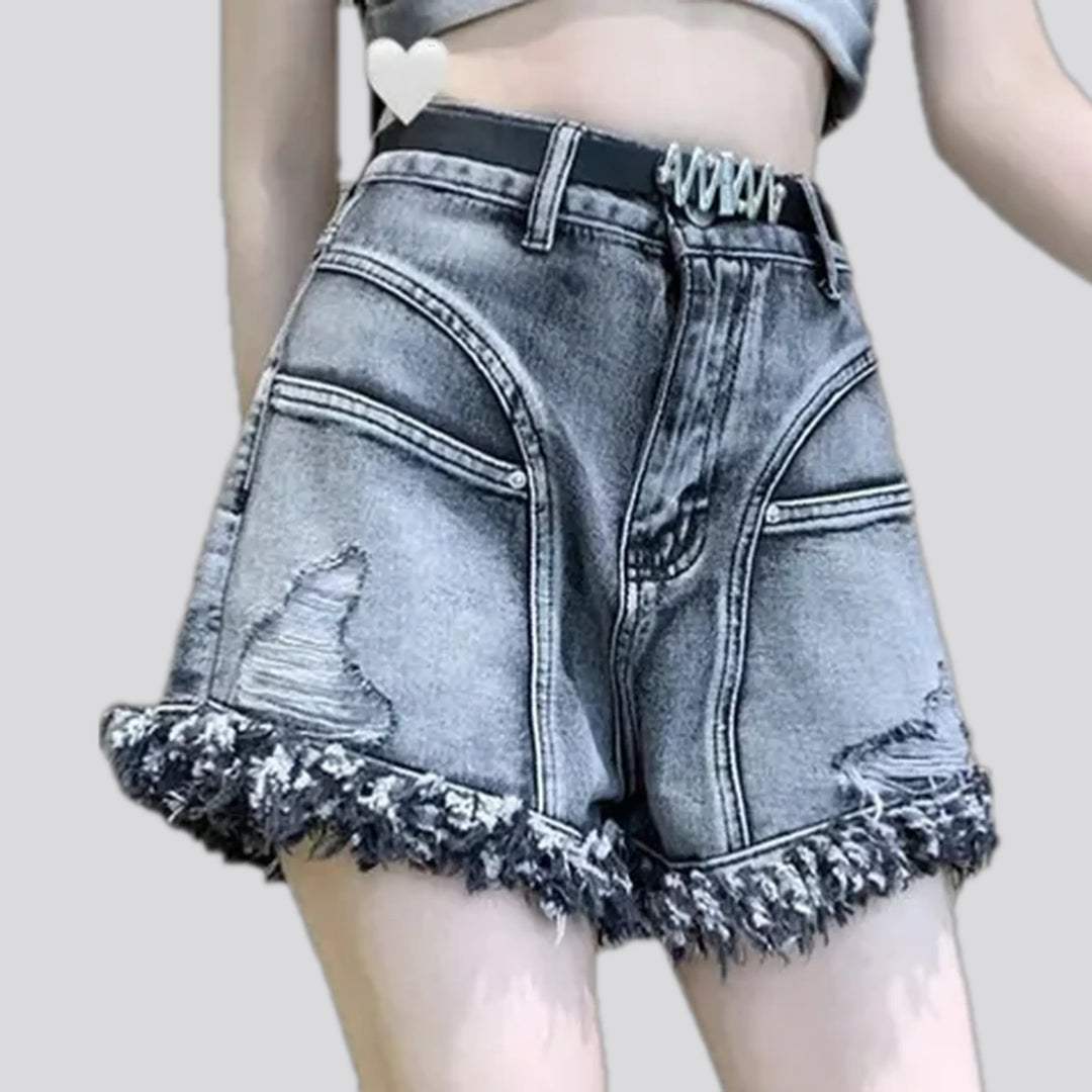 Fashionable Ragged Fit Denim Shorts for Women | Jeans4you.shop