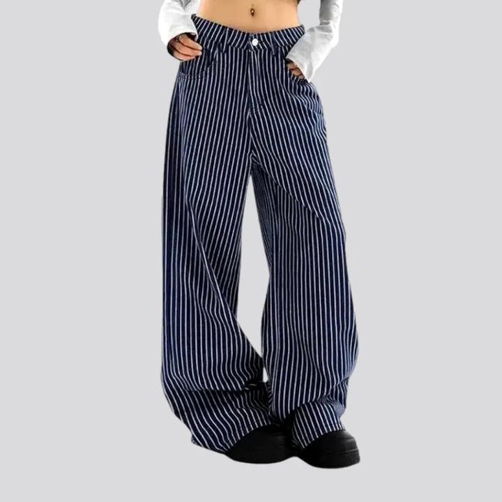 Fashionable Striped Women's Jeans Pants | Jeans4you.shop