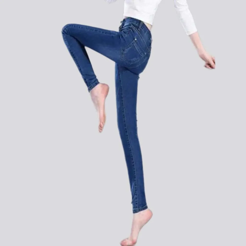 Sanded jeans
 for women