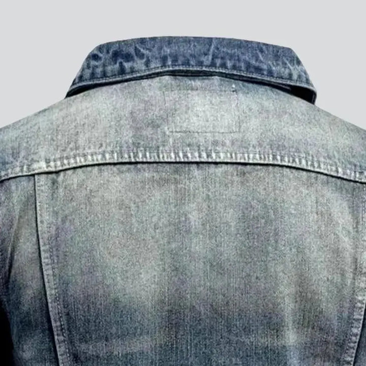 Thin street men's jean jacket