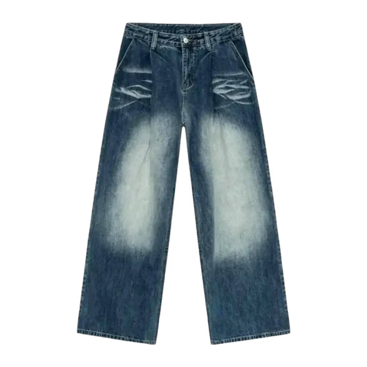 Boho Baggy Men's Jeans - Blue