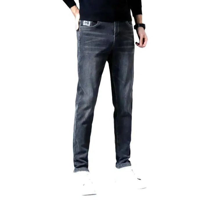 Fleece casual jeans
 for men