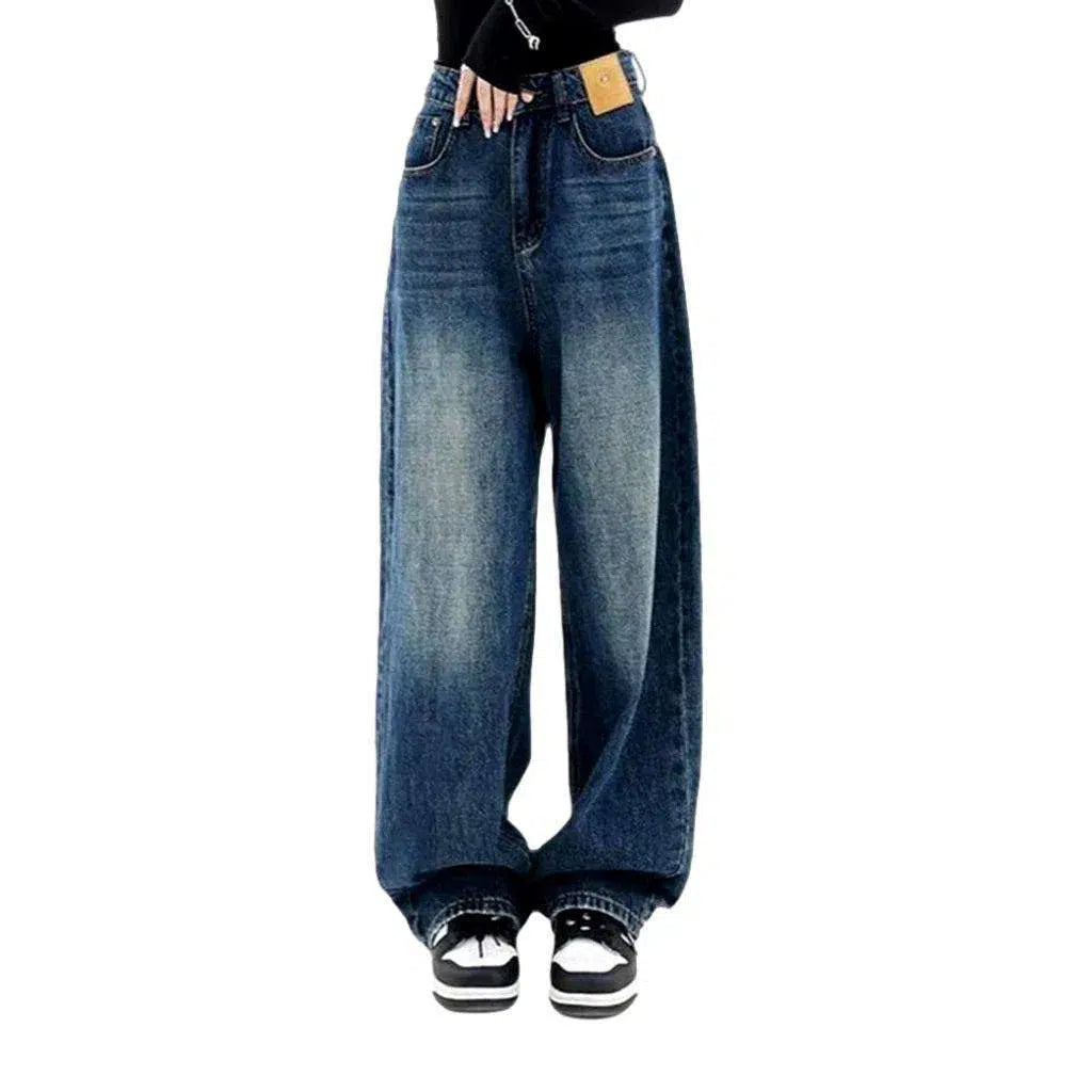 Floor-length fashion jeans
 for women