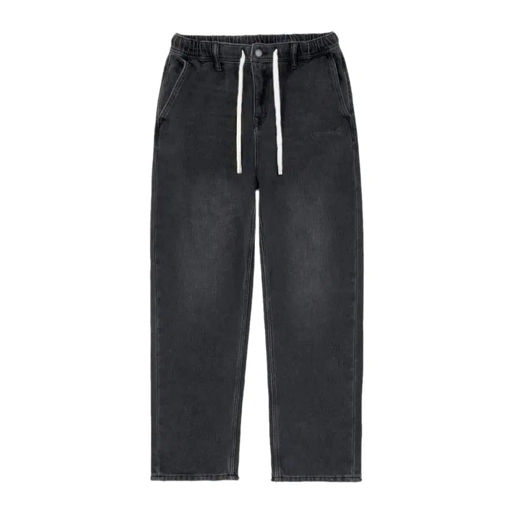 Heavyweight men's dark jeans