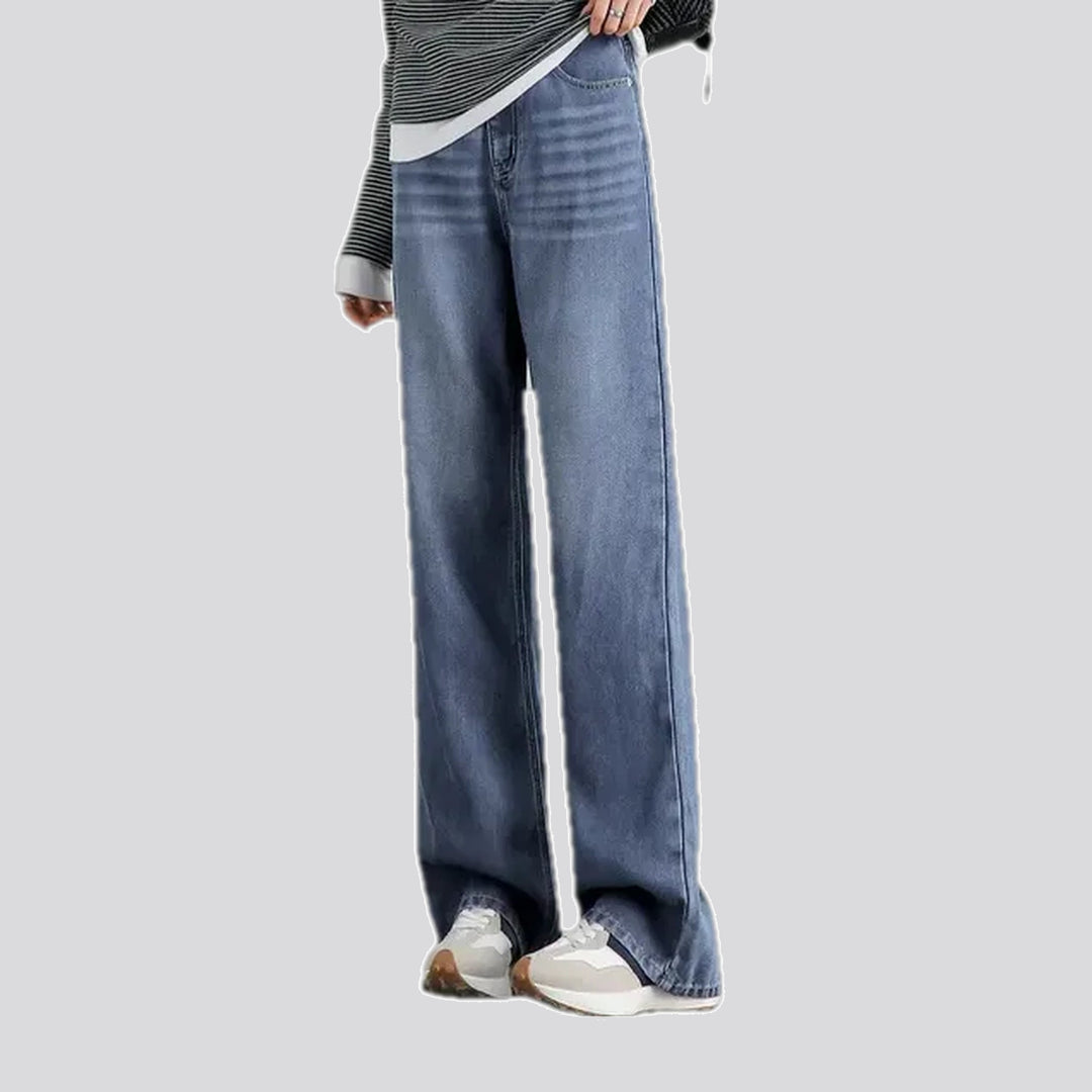 High-rise Straight Fit Faded Jeans for Ladies | Jeans4you.shop