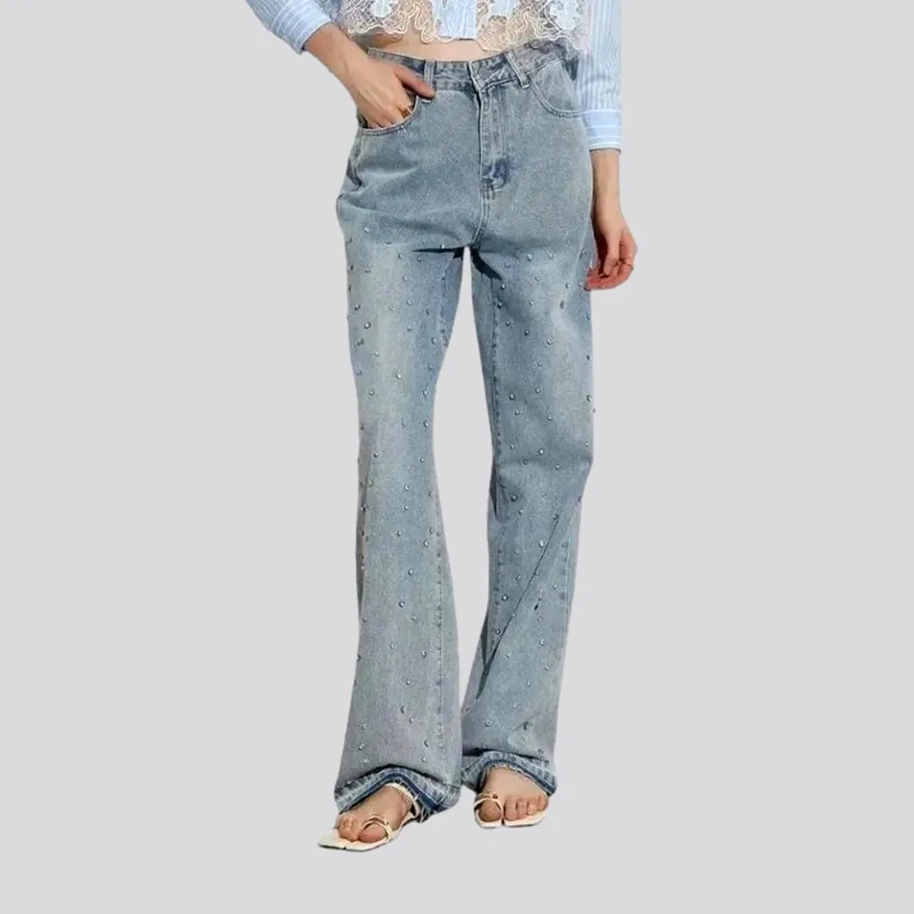 High Waisted Embellished Women's Jeans | Jeans4you.shop