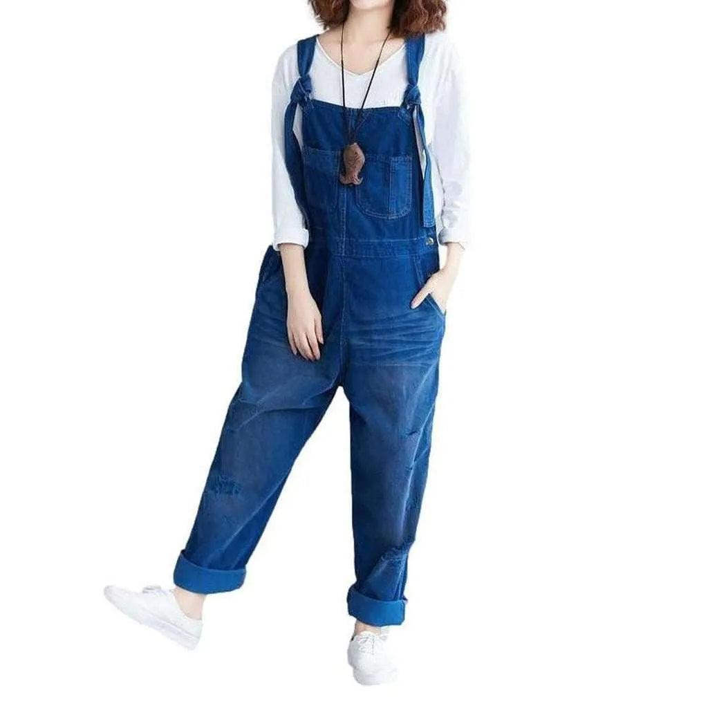 Jean Dungaree for Women - Blue