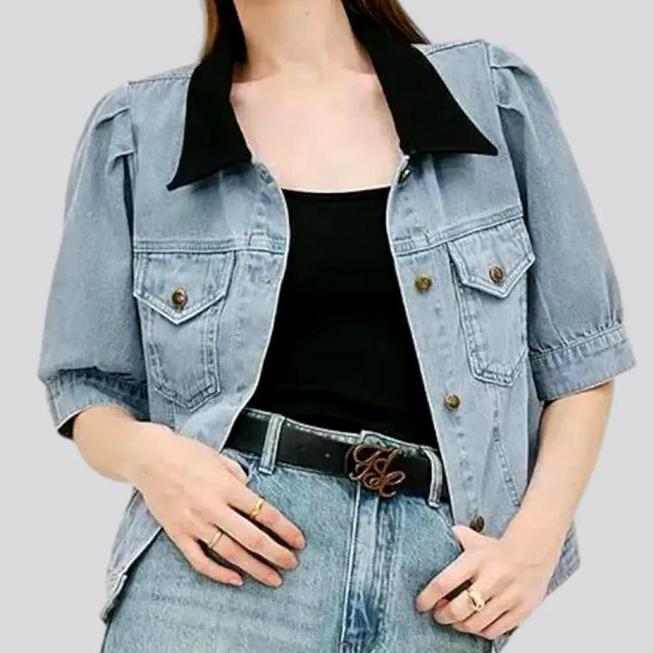 Light Oversized Casual Women's Denim Jacket | Jeans4you.shop