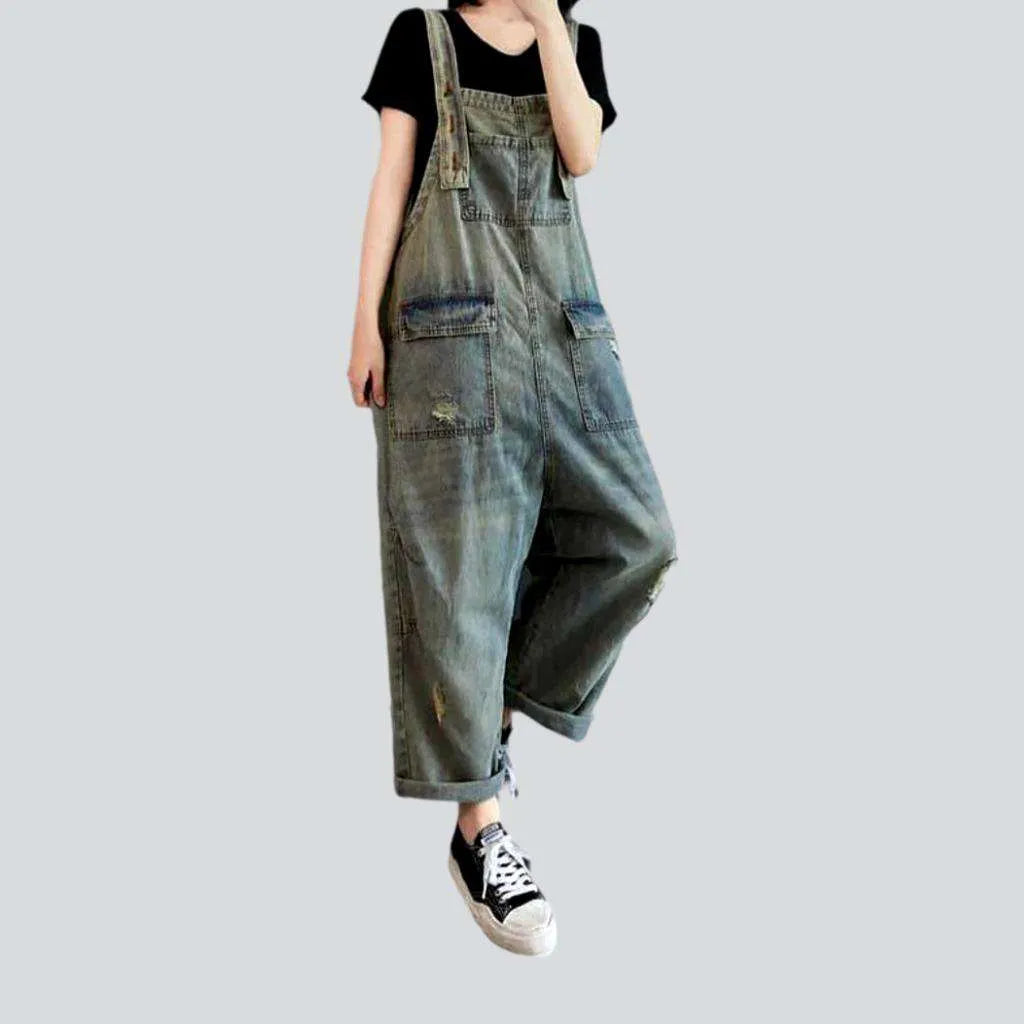 Loose fit women's jean dungaree | Jeans4you.shop