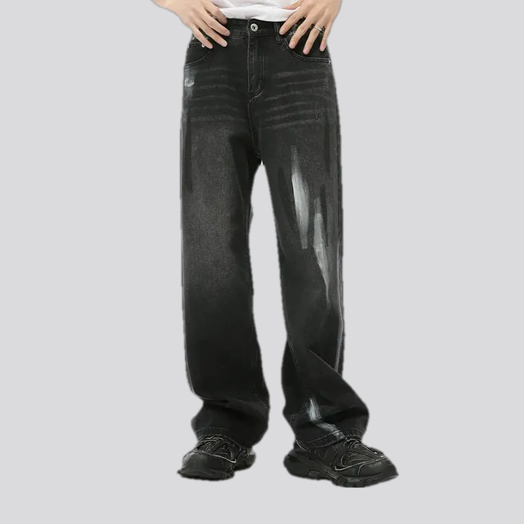 Medium Rise Baggy Street Style Jeans for Men | Jeans4you.shop