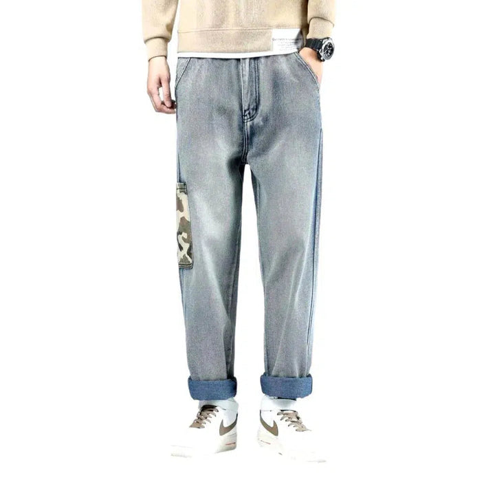 Men's light-wash jeans