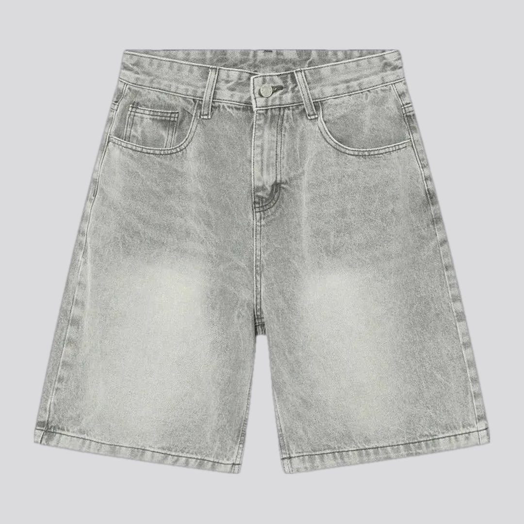 Midweight Whiskered Men's Denim Shorts | Jeans4you.shop