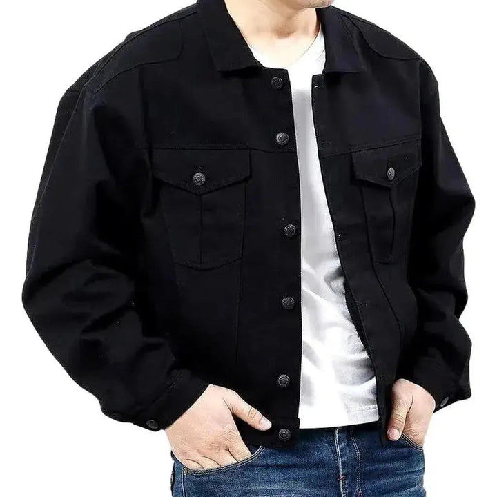 Oversized y2k men's jeans jacket