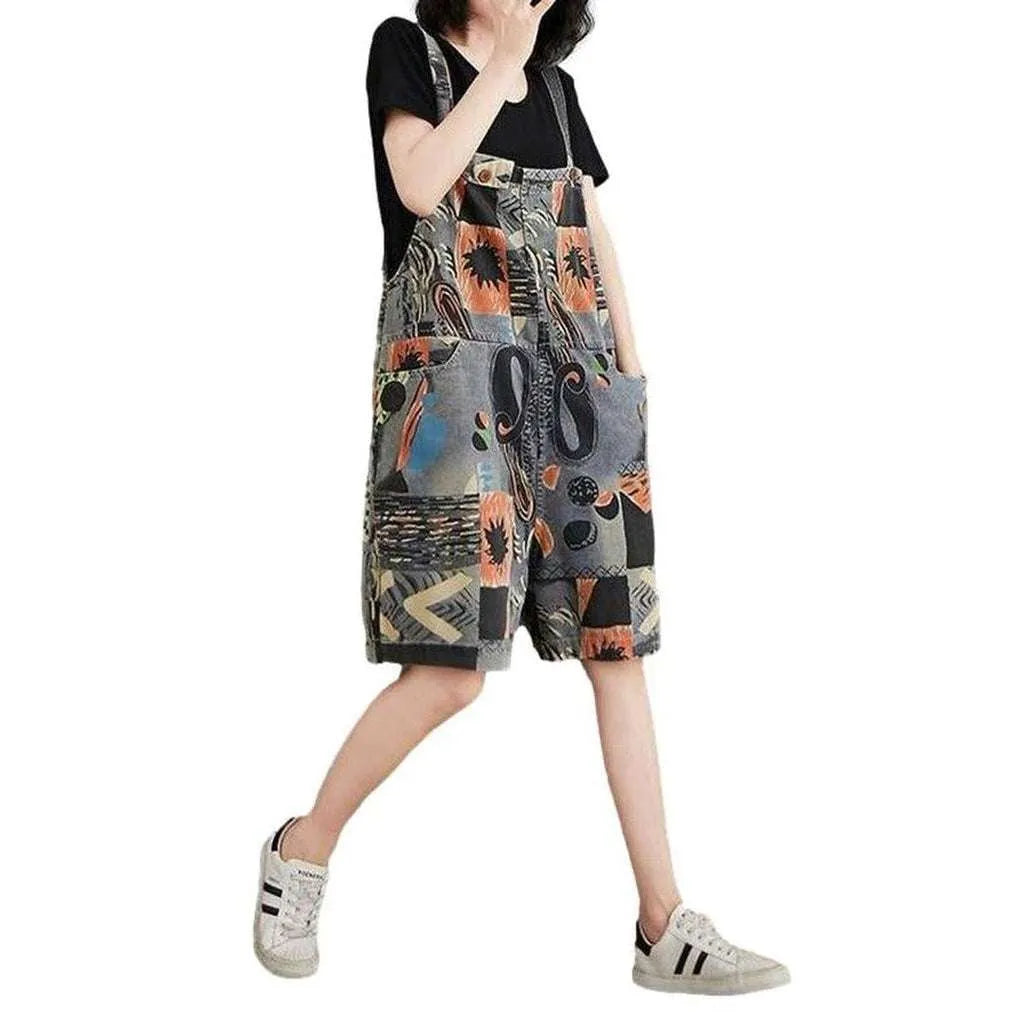 Painted Women's Jean Overall - Grey