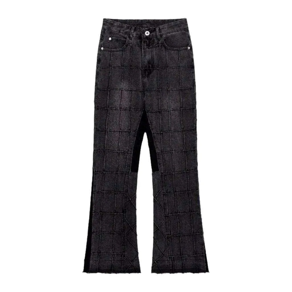 Patchwork men's street jeans