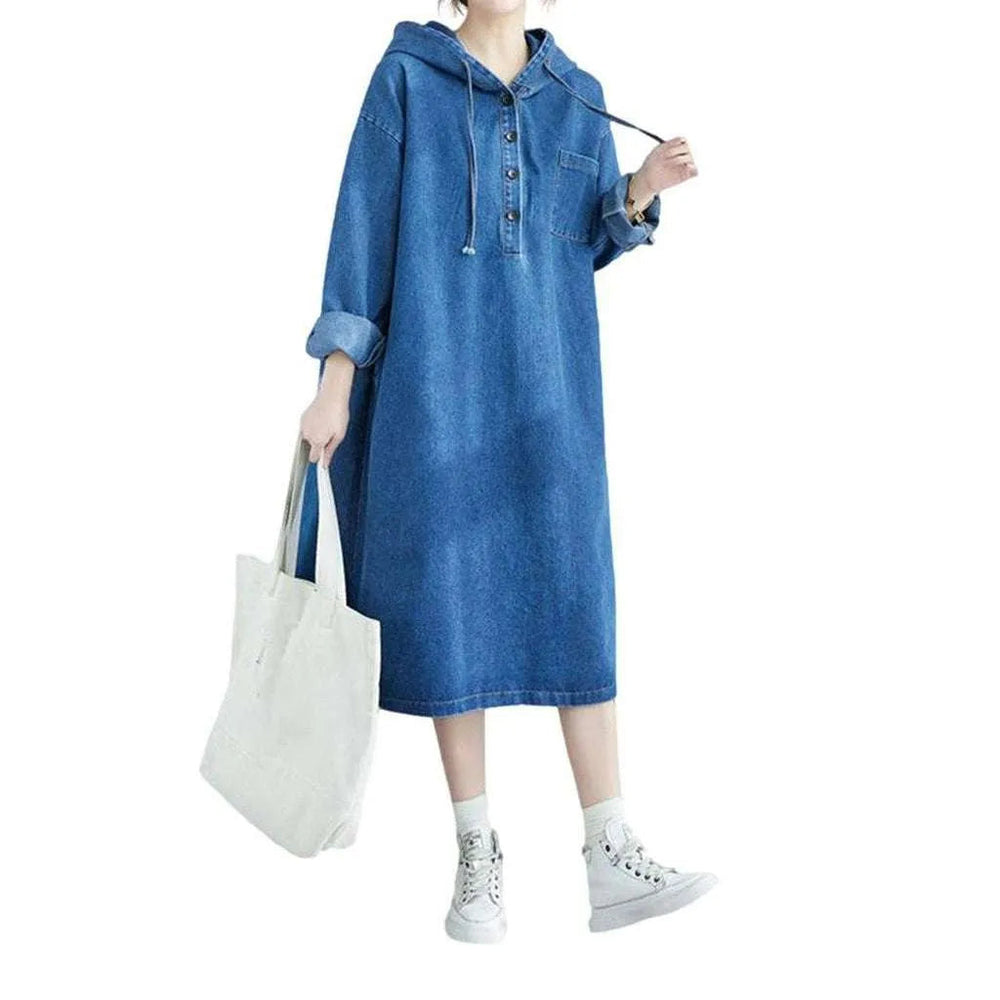 Pre-millennium Denim Dress - Blue