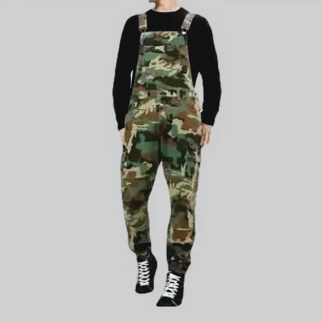 Camouflage men's jean overall | Jeans4you.shop