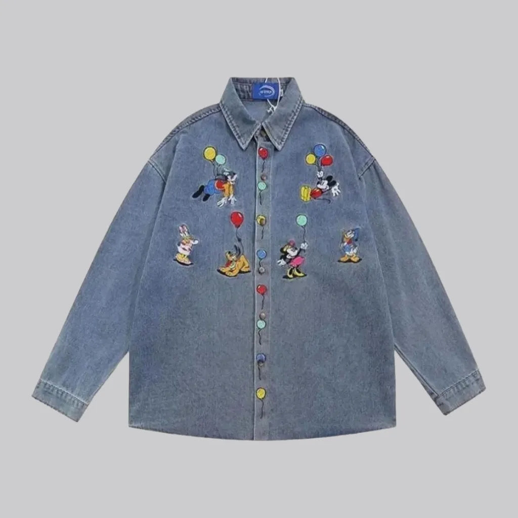 Disney-print jean jacket
 for women | Jeans4you.shop